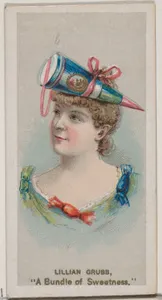 Lillian Grubb as "A Bundle of Sweetness," from the series Fancy Dress Ball Costumes (N73) for Duke brand cigarettes