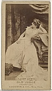 Lillian Lewis, from the Actors and Actresses series (N171) for Old Judge Cigarettes by Goodwin & Company