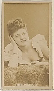 Lillian Price, from the Actors and Actresses series (N45, Type 8) for Virginia Brights Cigarettes by Allen & Ginter