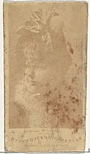 Lillian Russell, from the Actors and Actresses series (N171) for Gypsy Queen Cigarettes by Goodwin & Company