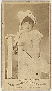 Lillian Russell, from the Actors and Actresses series (N171) for Old Judge Cigarettes by Goodwin & Company
