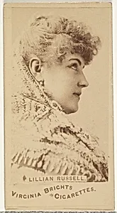 Lillian Russell, from the Actors and Actresses series (N45, Type 1) for Virginia Brights Cigarettes by Allen & Ginter