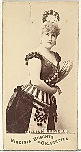 Lillian Russell, from the Actors and Actresses series (N45, Type 1) for Virginia Brights Cigarettes by Allen & Ginter