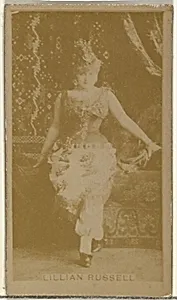 Lillian Russell, from the Actors and Actresses series (N145-8) issued by Duke Sons & Co. to promote Duke Cigarettes by American Tobacco Company|W. Duke, Sons & Co.