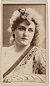 Lillian Russell, from the Actresses series (N245) issued by Kinney Brothers to promote Sweet Caporal Cigarettes by Kinney Brothers Tobacco Company