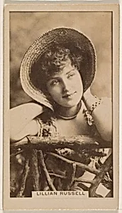 Lillian Russell, from the Actresses series (N245) issued by Kinney Brothers to promote Sweet Caporal Cigarettes by Kinney Brothers Tobacco Company