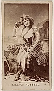Lillian Russell, from the Actresses series (N245) issued by Kinney Brothers to promote Sweet Caporal Cigarettes by Kinney Brothers Tobacco Company