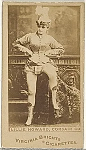 Lillie Howard, Corsair Co., from the Actors and Actresses series (N45, Type 1) for Virginia Brights Cigarettes by Allen & Ginter
