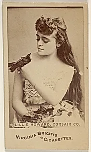 Lillie Howard, Corsair Co., from the Actors and Actresses series (N45, Type 6) for Virginia Brights Cigarettes by Allen & Ginter