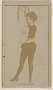 Lillie Leyton, from the Actresses series (N245) issued by Kinney Brothers to promote Sweet Caporal Cigarettes by Kinney Brothers Tobacco Company