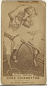 Lillis Sisters, from the Actors and Actresses series (N145-7) issued by Duke Sons & Co. to promote Duke Cigarettes by W. Duke, Sons & Co.
