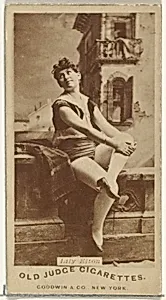 Lily Elton, from the Actors and Actresses series (N171) for Old Judge Cigarettes by Goodwin & Company
