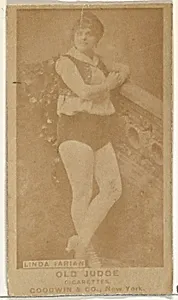 Linda Farian, from the Actors and Actresses series (N171) for Old Judge Cigarettes by Goodwin & Company
