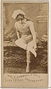 Lisa Weber, from the Actresses series (N203) issued by Wm. S. Kimball & Co. by William S. Kimball & Company