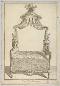 Lit à la Chinoise (Chinese Bed), from Nouvelle iconologie historique (part III, series marked 'G')