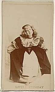 Little Tuesday, from the Actors and Actresses series (N45, Type 8) for Virginia Brights Cigarettes by Allen & Ginter