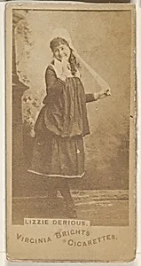 Lizzie Derious, from the Actors and Actresses series (N45, Type 1) for Virginia Brights Cigarettes by Allen & Ginter
