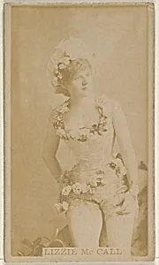 Lizzie McCall, from the Actors and Actresses series (N45, Type 8) for Virginia Brights Cigarettes by Allen & Ginter