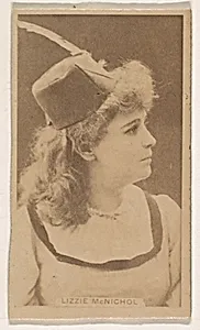 Lizzie McNichol, from the Actresses series (N245) issued by Kinney Brothers to promote Sweet Caporal Cigarettes by Kinney Brothers Tobacco Company