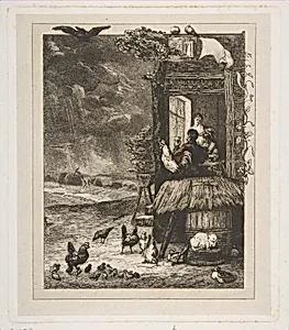 L'orage by Félix Bracquemond|Charles Desforges de Vassens