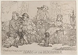 Lords of the Bedchamber by Thomas Rowlandson|Georgiana, Duchess of Devonshire|Charles James Fox|Samuel House|William Humphrey