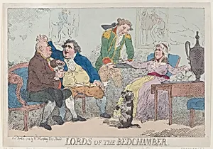 Lords of the Bedchamber by Samuel House|Charles James Fox|William Humphrey|Thomas Rowlandson|Georgiana, Duchess of Devonshire