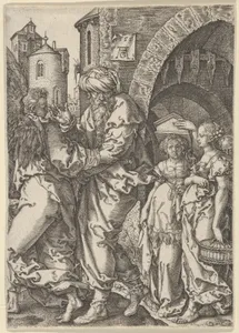 Lot and His Family Fleeing from Sodom, from The Story of Lot