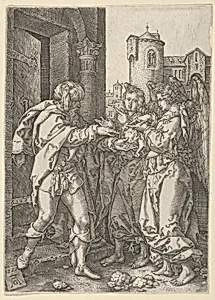 Lot Welcomes the Angels, from The Story of Lot