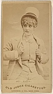 Lotta, from the Actors and Actresses series (N171) for Old Judge Cigarettes by Goodwin & Company