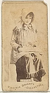 Lotta, from the Actors and Actresses series (N45, Type 1) for Virginia Brights Cigarettes by Allen & Ginter