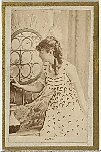 Lotta, from the Actresses and Celebrities series (N60, Type 2) promoting Little Beauties Cigarettes for Allen & Ginter brand tobacco products by Allen & Ginter
