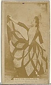 Lottie Collins, Ta-Ra-Ra-Boom-De-Ay, from the Actors and Actresses series (N145-8) issued by Duke Sons & Co. to promote Duke Cigarettes by American Tobacco Company|W. Duke, Sons & Co.