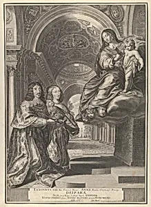 Louis XIII and Anne of Austria Presenting the Dauphin to the Virgin by Grégoire Huret