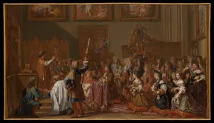 Louis XIV in Notre-Dame de Paris on January 30, 1687 at a Thanksgiving Service after his Recovery from a Grave Illness