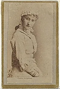 Louise Leighton, from the Actresses and Celebrities series (N60, Type 2) promoting Little Beauties Cigarettes for Allen & Ginter brand tobacco products by Allen & Ginter