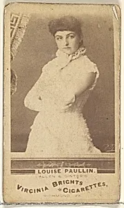 Louise Paullin, from the Actors and Actresses series (N45, Type 1) for Virginia Brights Cigarettes by Allen & Ginter