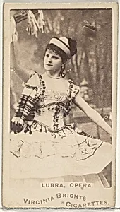 Lubra, Opera, from the Actors and Actresses series (N45, Type 1) for Virginia Brights Cigarettes by Allen & Ginter