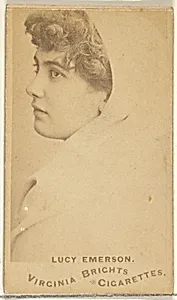 Lucy Emerson, from the Actors and Actresses series (N45, Type 1) for Virginia Brights Cigarettes by Allen & Ginter