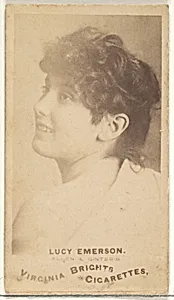 Lucy Emerson, from the Actors and Actresses series (N45, Type 1) for Virginia Brights Cigarettes by Allen & Ginter