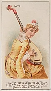 Lute, from the Musical Instruments series (N82) for Duke brand cigarettes by W. Duke, Sons & Co.|Schumacher & Ettlinger