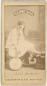 Lydia Yeamana, from the Actors and Actresses series (N171) for Old Judge Cigarettes by Goodwin & Company