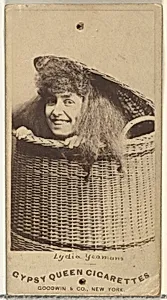 Lydia Yeamans, from the Actors and Actresses series (N171) for Gypsy Queen Cigarettes by Goodwin & Company