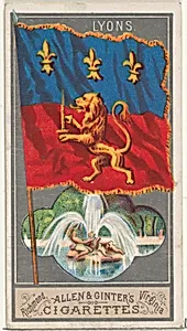 Lyons, from the City Flags series (N6) for Allen & Ginter Cigarettes Brands by Allen & Ginter