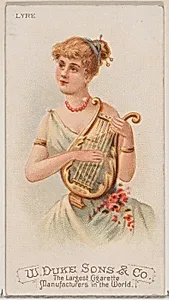Lyre, from the Musical Instruments series (N82) for Duke brand cigarettes by W. Duke, Sons & Co.|Schumacher & Ettlinger