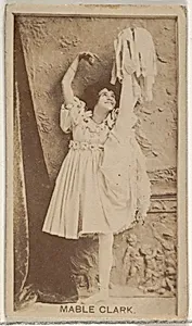 Mabel Clark, from the Actors and Actresses series (N45, Type 8) for Virginia Brights Cigarettes by Allen & Ginter