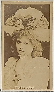Mabel Love, from the Actors and Actresses series (N45, Type 8) for Virginia Brights Cigarettes by Allen & Ginter