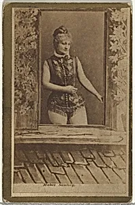Mabel Santley, from the Actresses and Celebrities series (N60, Type 2) promoting Little Beauties Cigarettes for Allen & Ginter brand tobacco products by Allen & Ginter