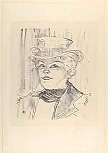 Madame Réjane by Henri de Toulouse-Lautrec