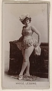 Madge Lessing, from the Actresses series (N245) issued by Kinney Brothers to promote Sweet Caporal Cigarettes by Kinney Brothers Tobacco Company