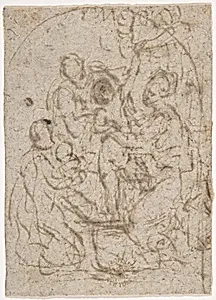 Madonna and a Group of Saints